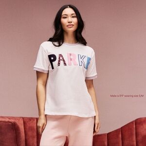 NEW Parke Patchwork Vday Varsity T-Shirt SOLD OUT Size S/M